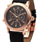 Calvaneo "Estemia Rotgold" vergoldete Diamanten Mondphasen Kalenderkomplikation