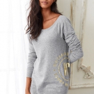 FLEECE OFF-THE-SHOULDER TUNIC
