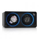 KLARSTEIN UHRENBEWEGER WATCH WINDER SHOWCASE VITRINE BOX f. 2 UHREN LED EFFEKT