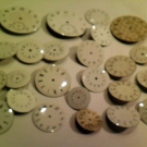 Konvolut alte Zifferblätter für Taschenuhren