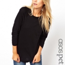 ASOS PETITE – Baseball-Oberteil mit 3/4-Arm