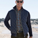 Strickjacke mit Stehbundkragen