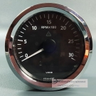 VDO  VIEWLINE ELEKTR.  DREHZAHLMESSER - 3000UPM  85MM  chrom TACHOMETER 12 + 24V