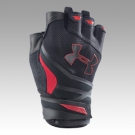 UNDER ARMOUR HG RESISTOR TRAINING GLOVES SCHWARZ/ROT