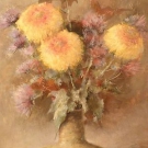 HEINRICH HEINISCH Ölgemälde ~ 1960/70 BLUMENSTILLLEBEN 