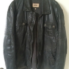 Original Camel Active echte Lederjacke in schwarz Größe 54