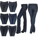 Schlaghose Strechjeans Hüftjeans Bootcut Schlag Strech Hüft Jeans Hose Pall