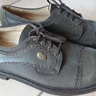 Camel Boots Gr. 10,5  Leder Schnürschuhe Halbschuhe khaki.