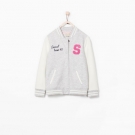 BASEBALL-JACKE MIT BUCHSTABENDEKOR