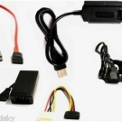 USB 2.0 auf SATA & IDE 2,5" 3,5 Konverter Adapter für ALLE Festplatten Laufwerke