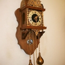 Zaanse,Glocke,Alt Uhr,„WUBA- Warmink“  Pendeluhr- Wanduhr