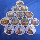 13 schöne alte Bierdeckel BRAUEREI Veldensteiner