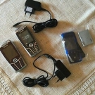 Siemens Handy S65, schwarz - silber und braun - silber