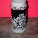 alter Porzellan-Bierkrug **Bier Lieb und Lied macht nie lebensmüd**0,5 L