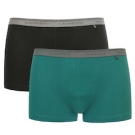 Schiesser - Doppelpack Low Rise Shorts, petrol 14