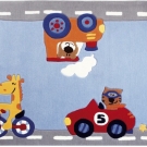 Kinderteppich Sigikid Happy Street Traffic SK-3346-01 hellblau