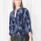 Ink Print Silk Shirt
