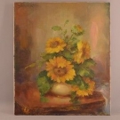 i5h05- Gemälde Blumenstück Wladimir BITSCHKOWSKY (1912-1974)