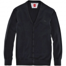 Dunkelblaue Strickjacke mit Knopfverschluss von S.OLIVER