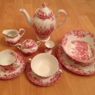 Johnson Bros Service 74tlg - Rot - sehr guter Zustand