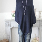 ITALY*Cashmere*50% Kaschmir*Strick Poncho*