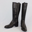 GEOX Lederstiefel Reiterstiefel Design Leather Boots Damenstiefel Stiefel Gr. 37