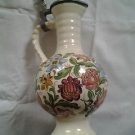 Ulmer Keramik - Krug, Humpen, Weinkanne, Karaffe, Kanne mit Zinndeckel