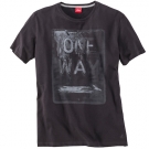 s.Oliver − T-Shirt mit Druck "ONE WAY", schwarz in 5XL
