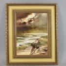 i6z05- Gemälde Kurt Kluge Sylt 1988