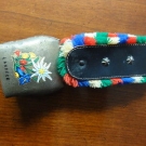 Dekorative alte Kuhglocke, Alpenschelle, Dekoglocke mit kleinem Lederband Glocke