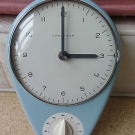 Originale Max Bill Junghans Küchenuhr mit Eieruhr Bauhaus Wanduhr Uhr. 