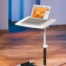 Laptoptisch Laptop Notebook Stehtisch Bürotisch klappbar auf Rollen weiß schwarz