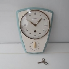 STILNOVO WANDUHR KÜCHENUHR & EIERUHR WALL CLOCK 50er Rockabilly JUNGHANS Stil