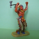 Elastolin Indianer mit Tomahawk in seltener Farbgebung, 7 cm