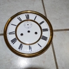 2 Gewichter Wiener Uhrenziffernblatt um 1890 Durchmesser 18,5 cm