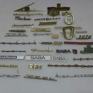 40 x Embleme Saba, Tesla, Teleunken,RFT,Nordmende,Grundig,Körting Röhrenradios