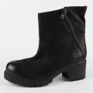 Paola Ferri Damen Schuhe Boots Kurz Stiefel Schlupf Stiefelette schwarz EU 39