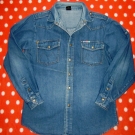 MONTANA Jeans Hemd XL = Herrengröße 52, robuste Baumwolle, Druckknöpfe