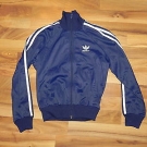 adidas Trainings Jacke Kinder Gr. 152 80er Jahre NEU dunkelblau 3 Streifen NEU