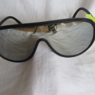 Vintage Sonnenbrille Retro Herren  Brille schwarz gelb  80er (7)