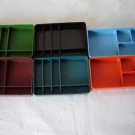 6 Stappelboxen für zerlegte Uhren