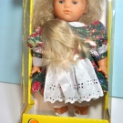 Puppe DDR im Originalkarton, Sonneberg, 46cm, Bauch aus Stoff, unbespielt!!