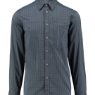 meru Herren Karo Hemd "Herning Shirt" Langarm Grau Blau