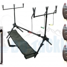 Karpfen Rod Pod 3 Bissanzeiger 2 Buzzer Bar 6 Rutenhalter Auflagen Tasche Haken