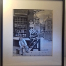 NEYRET FRERES Seidenbild  SoieTissee  Silk Tapestry  D ' A.PEREZ  Confiserie