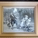 Neyret Freres? Silk Tapestry Fred Morgan Tug of War