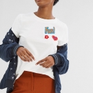 Dekoriertes Baumwoll-T-Shirt