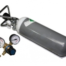 Umstiegsset Sauerstoffflasche 2l voll und  wiederbefüllbar + Sauerstoffregler