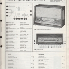 SABA " Freiburg 12, Freiburg Studio  " / Origl.Service-Instruction ( 1962-63 ) 