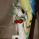 Ens Porzellanfigur Papagei / Ara Figure Parrot Mühlenmarke - ca. 31,5cm